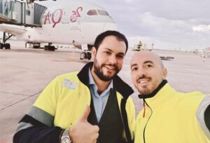 We visited with Qatar Airways one of their aircraft, a Boeing B787 Dreamliner, with which they move pharma cargo from Barcelona airport